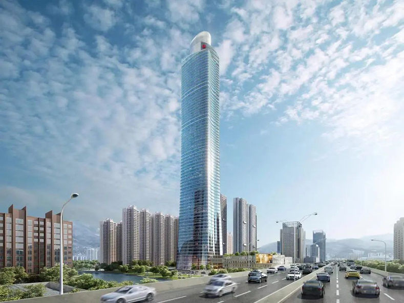 Fengaluminum curtain wall helps the construction of the tallest building in Wenzhou, Zhejiang Province
